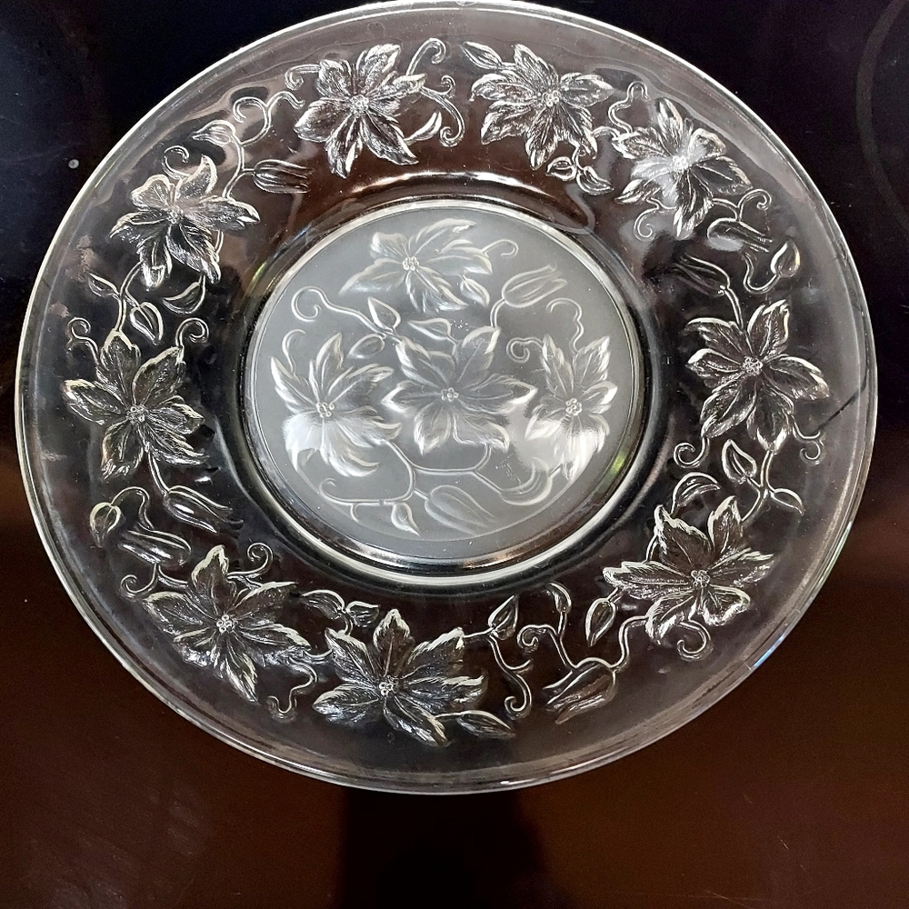 Set of 4 PRINCESS HOUSE Fantasia 8 inch Crystal Lunch Plates